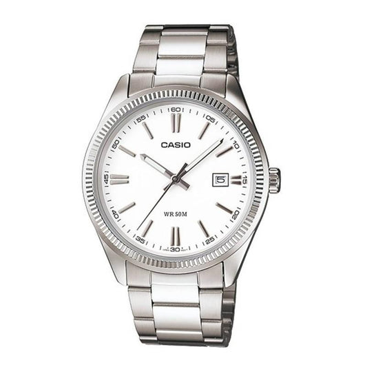 CASIO COLLECTION LADY DATE - WHITE LTP-1302D-7A1VDF Date - Armbanduhr 30 mm Weiss