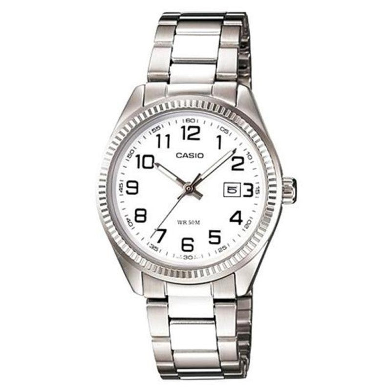 CASIO COLLECTION LADY DATE - WHITE LTP-1302D-7BVDF Date - Armbanduhr 30 mm Weiss
