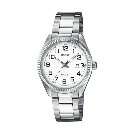 CASIO COLLECTION LADY DATE - WHITE LTP-1302PD-7BVEG Date - Armbanduhr 30 mm Weiss