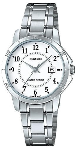 CASIO COLLECTION LADY DATE - WHITE LTP-V004D-7BUDF Date - Armbanduhr 30 mm Weiss