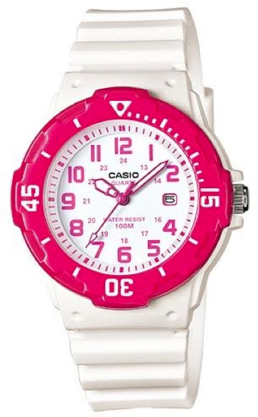 CASIO COLLECTION LADY DIVER - WHITE LRW-200H-4B Date - Armbanduhr 34 mm Weiss