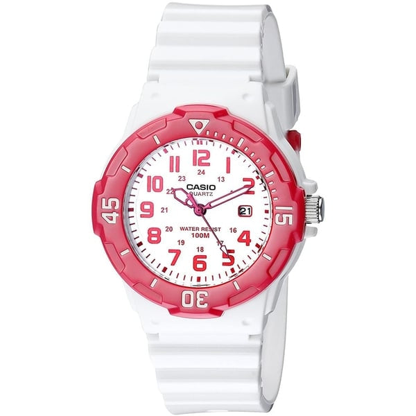 CASIO COLLECTION LADY DIVER - WHITE LRW-200H-4BVDF Date - Armbanduhr 34 mm Weiss