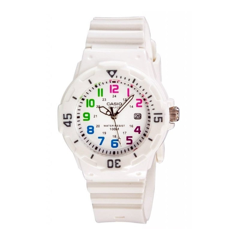 CASIO COLLECTION LADY DIVER - WHITE LRW-200H-7BVDF Date - Armbanduhr 34 mm Weiss
