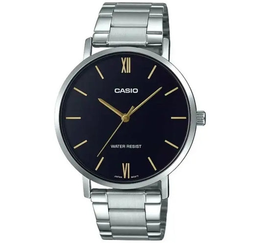 CASIO COLLECTION MINIMAL - BLACK LTP-VT01D-1BUDF Only Time - Armbanduhr 34 mm Schwarz