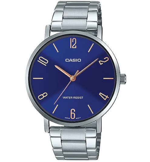 CASIO COLLECTION MINIMAL - BLUE LTP-VT01D-2B2UDF Only Time - Armbanduhr 34 mm Blau