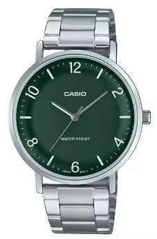 CASIO COLLECTION MINIMAL - GREEN MTP-VT03D-3BDF Only Time - Armbanduhr 40 mm Grün