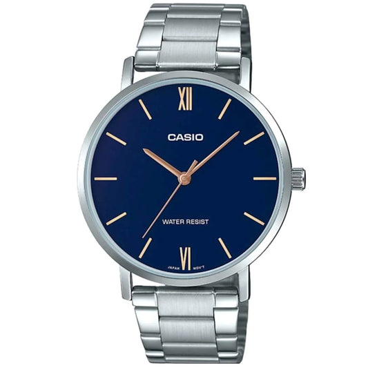 CASIO COLLECTION MINIMAL - PETROL BLUE LTP-VT01D-2BUDF Only Time - Armbanduhr 34 mm Blau