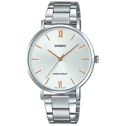 CASIO COLLECTION MINIMAL - SILVER LTP-VT01D-7BUDF Only Time - Armbanduhr 34 mm Silber