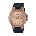 CASIO COLLECTION Mod. 3D - LEATHER, ROSE GOLD MTP-E173RL-5AVEF Date - Armbanduhr 41.5 mm Gold ansicht-2