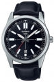 CASIO COLLECTION Mod. CASUAL DATE, LEATHER - BLACK MTP-VD02L-1EUDF Date - Armbanduhr 41 mm Schwarz ansicht-2