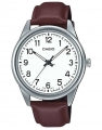 CASIO COLLECTION Mod. CASUAL, LEATHER - WHITE MTP-V005L-7B4UDF Only Time - Armbanduhr 40 mm Weiss ansicht-2