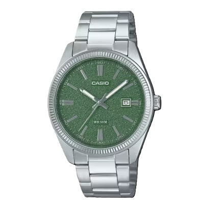CASIO COLLECTION Mod. DATE - FOREST GREEN, MATTE DIAL MTP-1302DA-3AVDF Date - Armbanduhr 38.5 mm Grün