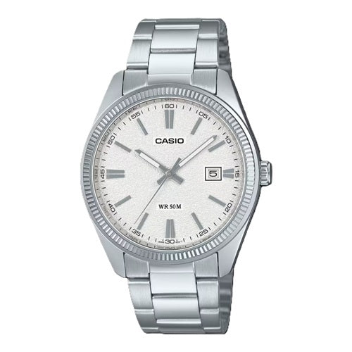 CASIO COLLECTION Mod. DATE - WHITE, MATTE DIAL MTP-1302DA-7AVDF Date - Armbanduhr 38.5 mm Weiss