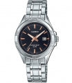 CASIO COLLECTION Mod. LADY DATE - BLACK, BRONZE INDEXES LTP-1308D-1A2VDF Date - Armbanduhr 31 mm Schwarz ansicht-2