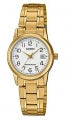 CASIO COLLECTION Mod. LADY DATE, GOLD - WHITE LTP-V002G-7B2UDF Date - Armbanduhr 32 mm Gold ansicht-2