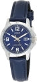 CASIO COLLECTION Mod. LADY DATE, LEATHER - BLUE LTP-V004L-2BUDF Date - Armbanduhr 35 mm Blau ansicht-2