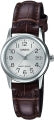 CASIO COLLECTION Mod. LADY DATE SILVER, LEATHER - ARGENTEE LTP-V002L-7B2UDF Date - Armbanduhr 25 mm Silber ansicht-2