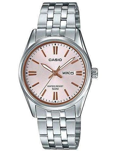 CASIO COLLECTION Mod. LADY DAY & DATE - ANTIQUE PINK LTP-1335D-4AVDF Day & Date - Armbanduhr 30 mm Rosa