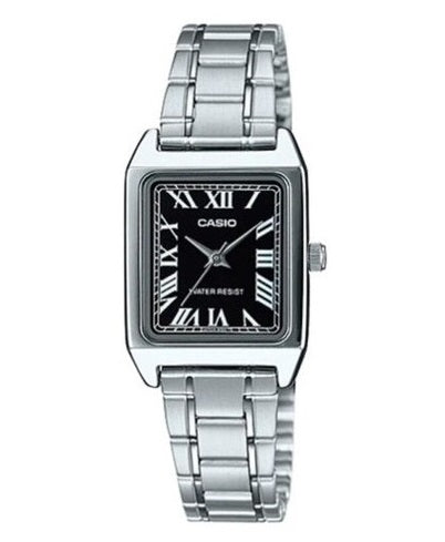 CASIO COLLECTION Mod. LADY TANK, ALLOY - BLACK LTP-V007D-1BUDF Only Time - Armbanduhr 22 mm Schwarz