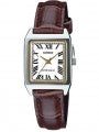 CASIO COLLECTION Mod. LADY TANK, ALLOY, LEATHER - WHITE LTP-V007L-7B2UDF Only Time - Armbanduhr 22 mm Weiss ansicht-2