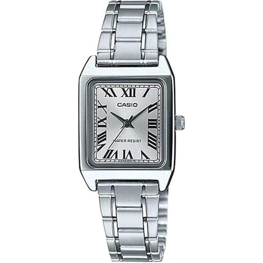 CASIO COLLECTION Mod. LADY TANK, ALLOY - WHITE LTP-V007D-7BUDF Only Time - Armbanduhr 22 mm Weiss