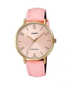 CASIO COLLECTION Mod. MINIMAL GOLD, LEATHER - PINK LTP-VT01GL-4BUDF Only Time - Armbanduhr 34 mm Gold ansicht-2