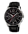 CASIO COLLECTION Mod. MULTIFUNCTION CALENDAR, LEATHER - BLACK MTP-1374L-1AVDF Day - Date - 24H - Armbanduhr 43.5 mm Schwarz ansicht-2