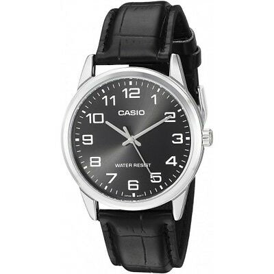 CASIO COLLECTION Mod. ONLY TIME, LEATHER - BLACK MTP-V001L-1BUDF Only Time - Armbanduhr 38 mm Schwarz