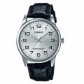 CASIO COLLECTION Mod. ONLY TIME, LEATHER - SILVER MTP-V001L-7BUDF Only Time - Armbanduhr 38 mm Silber ansicht-2