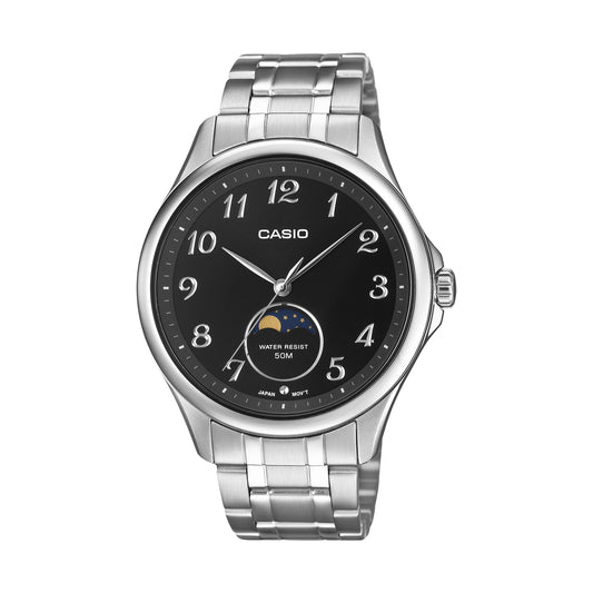 CASIO COLLECTION MOONPHASES - SILVER MTP-M110D-1AVER Moonphase - Armbanduhr 42.5 mm Silber