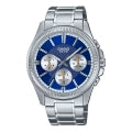 CASIO COLLECTION MULTIFUNCTION CALENDAR - BLUE MTP-1375D-2AVDF Day - Date - 24H - Armbanduhr 42 mm Blau ansicht-2