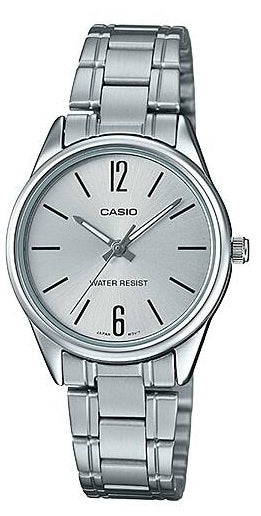 CASIO COLLECTION ONLY TIME LADY - SILVER LTP-V005D-7BUDF Only Time - Armbanduhr 28 mm Silber