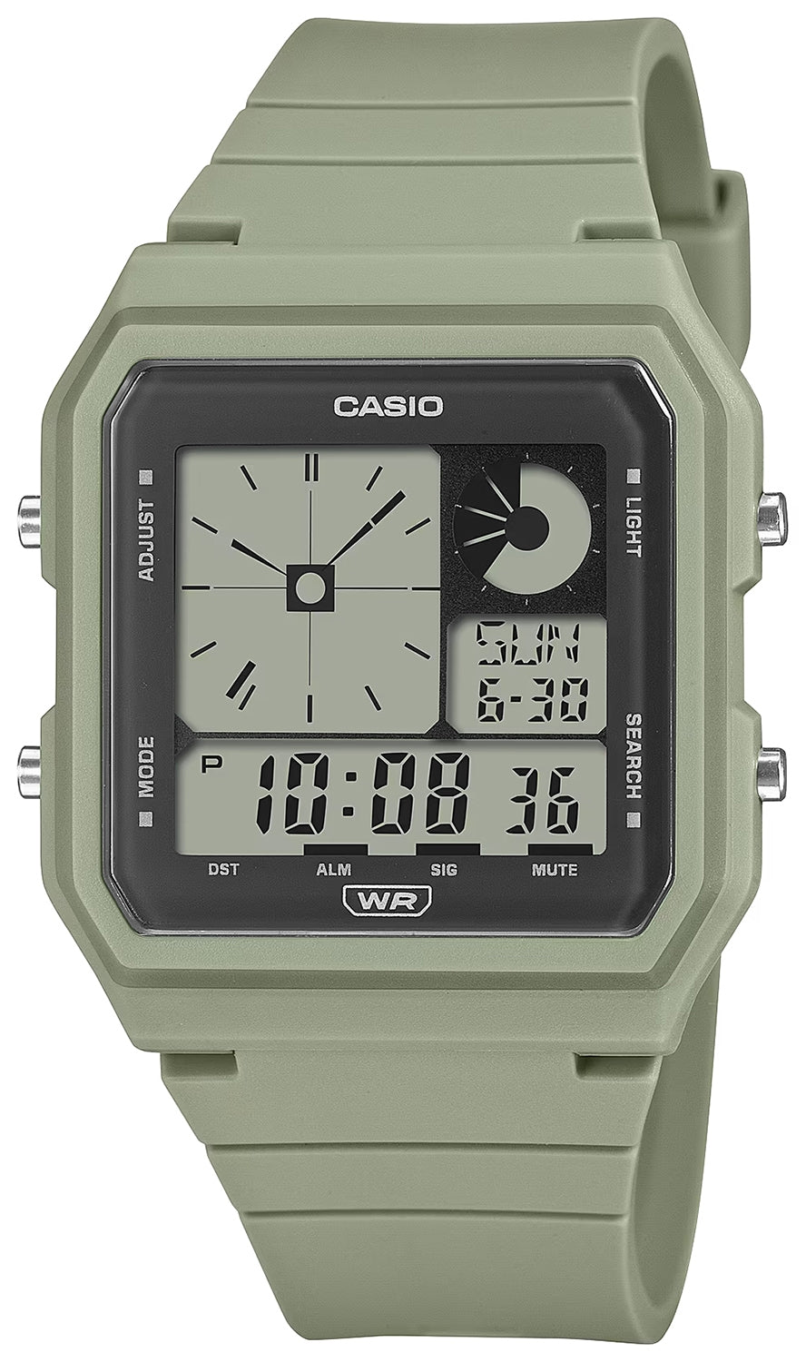 CASIO COLLECTION POP - MILITARY GREEN LF-20W-3AEF Multifunction - Armbanduhr 33 mm Grün