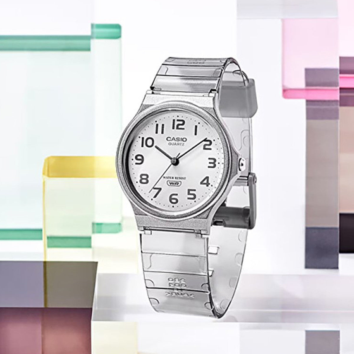 CASIO COLLECTION POP TRANSLUCID GREY MQ-24S-8BEF Only Time - Armbanduhr 35 mm Grau ansicht-4