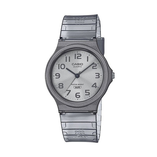 CASIO COLLECTION POP TRANSLUCID GREY MQ-24S-8BEF Only Time - Armbanduhr 35 mm Grau