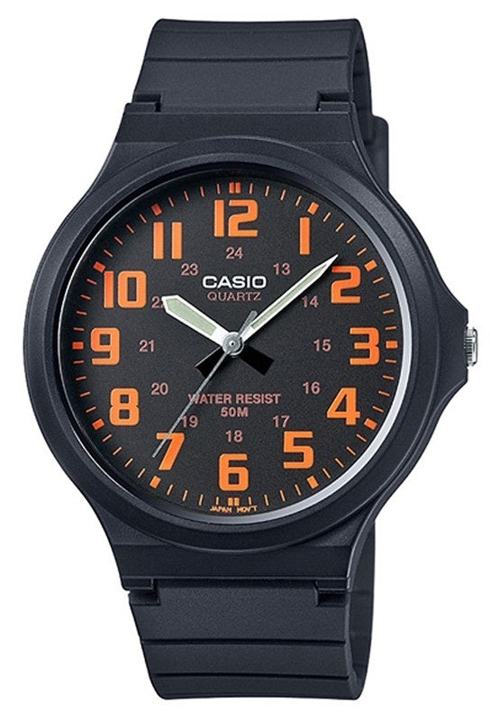 CASIO COLLECTION SIMPLE - ORANGE MW-240-4BVDF Only Time - Armbanduhr 42 mm