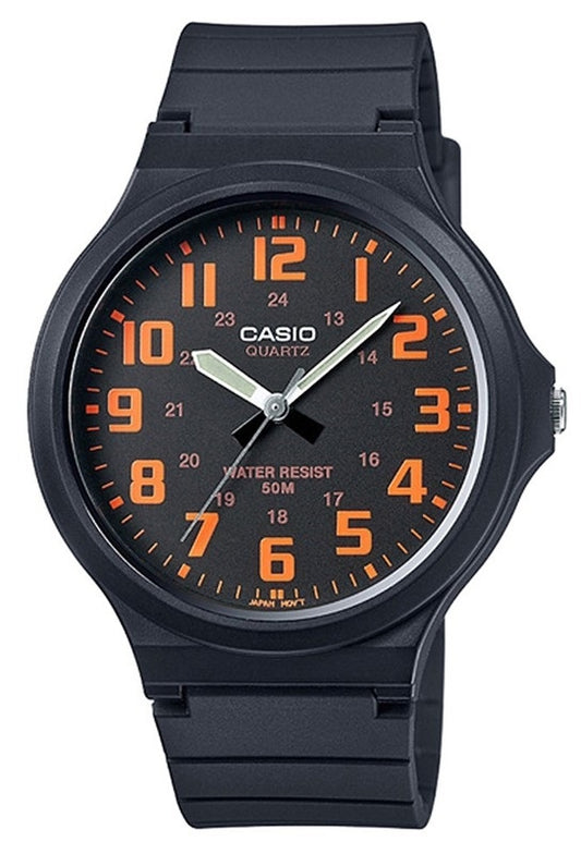 CASIO COLLECTION SIMPLE - ORANGE MW-240-4BVDF Only Time - Armbanduhr 42 mm
