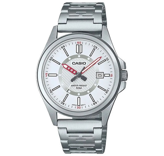 CASIO COLLECTION SPORT DATE - WHITE MTP-E700D-7EVEF Date - Armbanduhr 40 mm Weiss