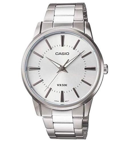 CASIO COLLECTION & VINTAGE 3 H - ARGENTEE MTP-1303PD-7AVDF Only Time Armbanduhr 40 mm