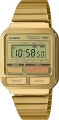 CASIO COLLECTION & VINTAGE A120WEG-9AEF Multifunktion Armbanduhr Gold 40 mm – Seitenansicht