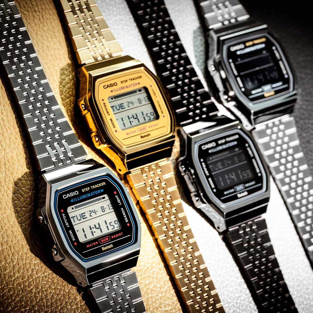 CASIO COLLECTION & VINTAGE ABL-100WE-1BEF Multifunction Armbanduhr Schwarz 38 mm – Detailansicht
