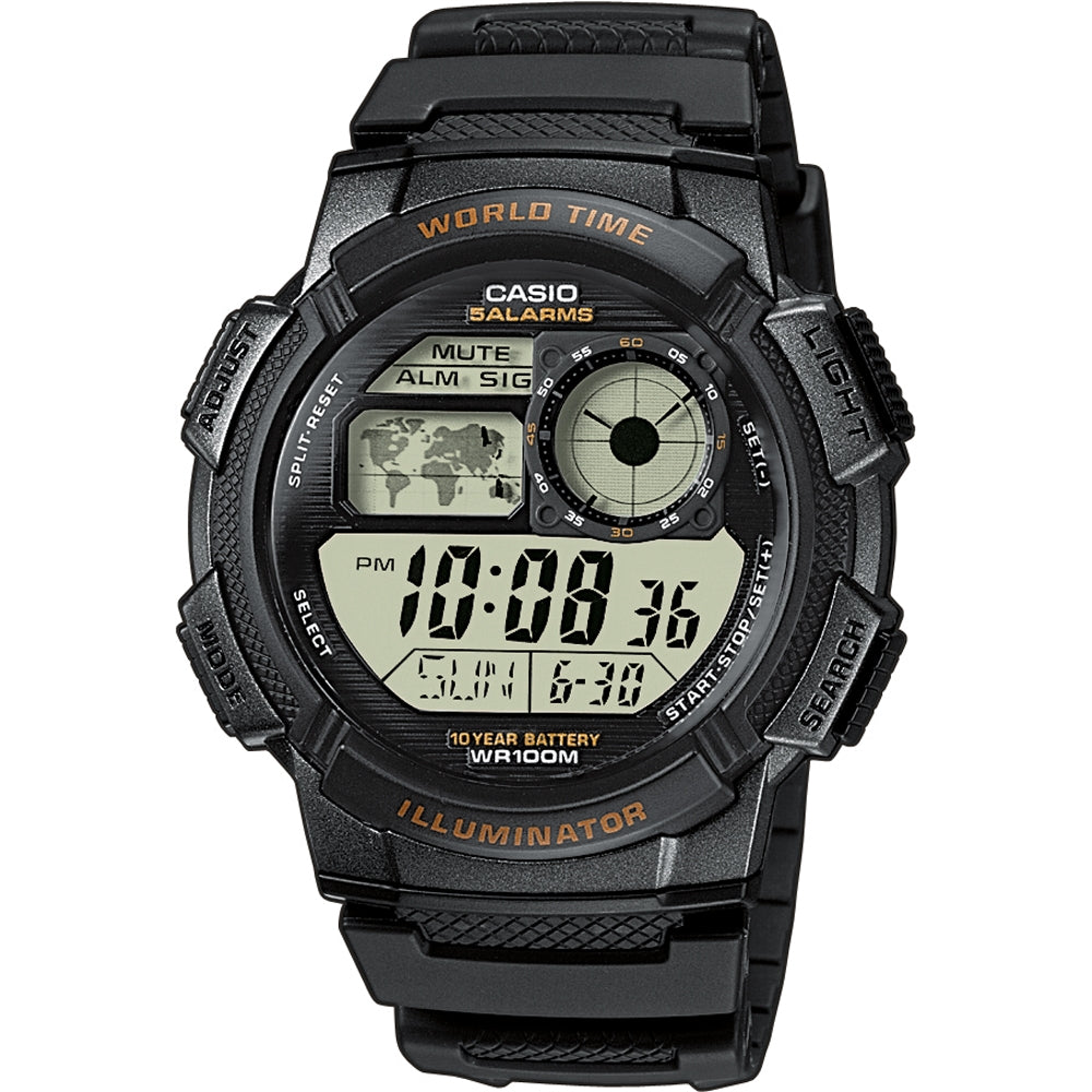 CASIO COLLECTION & VINTAGE AE-1000W-1AVEF Multifunction Herren Armbanduhr Schwarz 45 mm – Produktansicht