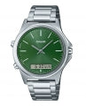 CASIO COLLECTION & VINTAGE ANA-DIGIT ALARM - FOREST GREEN MTP-VC01D-3EUDF Dual Time Armbanduhr 41.5 mm Grün ansicht-3