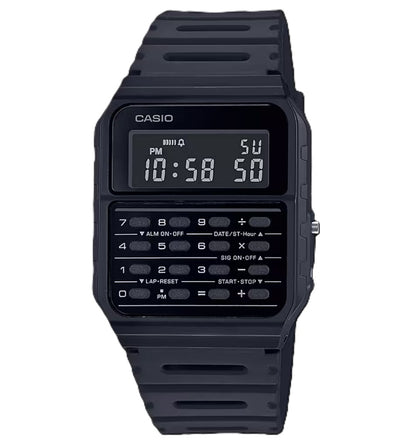 CASIO COLLECTION & VINTAGE CALCULATOR EDGY COLLECTION - FULL BLACK CA-53WF-1BDF Multifunction Armbanduhr 34 mm Schwarz