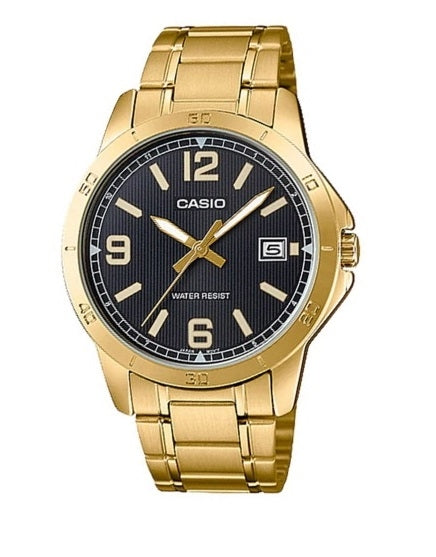 CASIO COLLECTION & VINTAGE CASUAL DATE GOLD - BLACK Herren-Quarzuhr 41.5 mm schwarz-gold – Produktansicht
