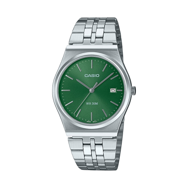 CASIO COLLECTION & VINTAGE DATE - EMERALD GREEN MTP-B145D-3AVEF Armbanduhr 35 mm Grün – Detailansicht