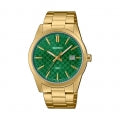 CASIO COLLECTION & VINTAGE Date Gold Carbon Look Grün Herren Armbanduhr 41 mm – Seitenansicht