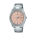 CASIO COLLECTION & VINTAGE DATE - GOLF BALL DIAL - ANTIQUE PINK MTP-1302PE-4AVEF Herren Armbanduhr Rosa 38.5 mm – Seitenansic