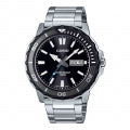 CASIO COLLECTION & VINTAGE DIVER 100M Herren Quarzuhr Schwarz 45.5 mm – Seitenansicht