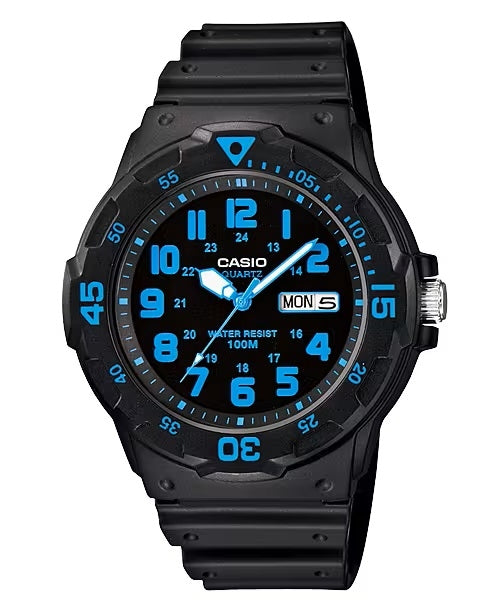CASIO COLLECTION & VINTAGE DIVER 100M Blue MRW-200H-2BVDF Herren Quarzuhr 44.5 mm – Produktansicht